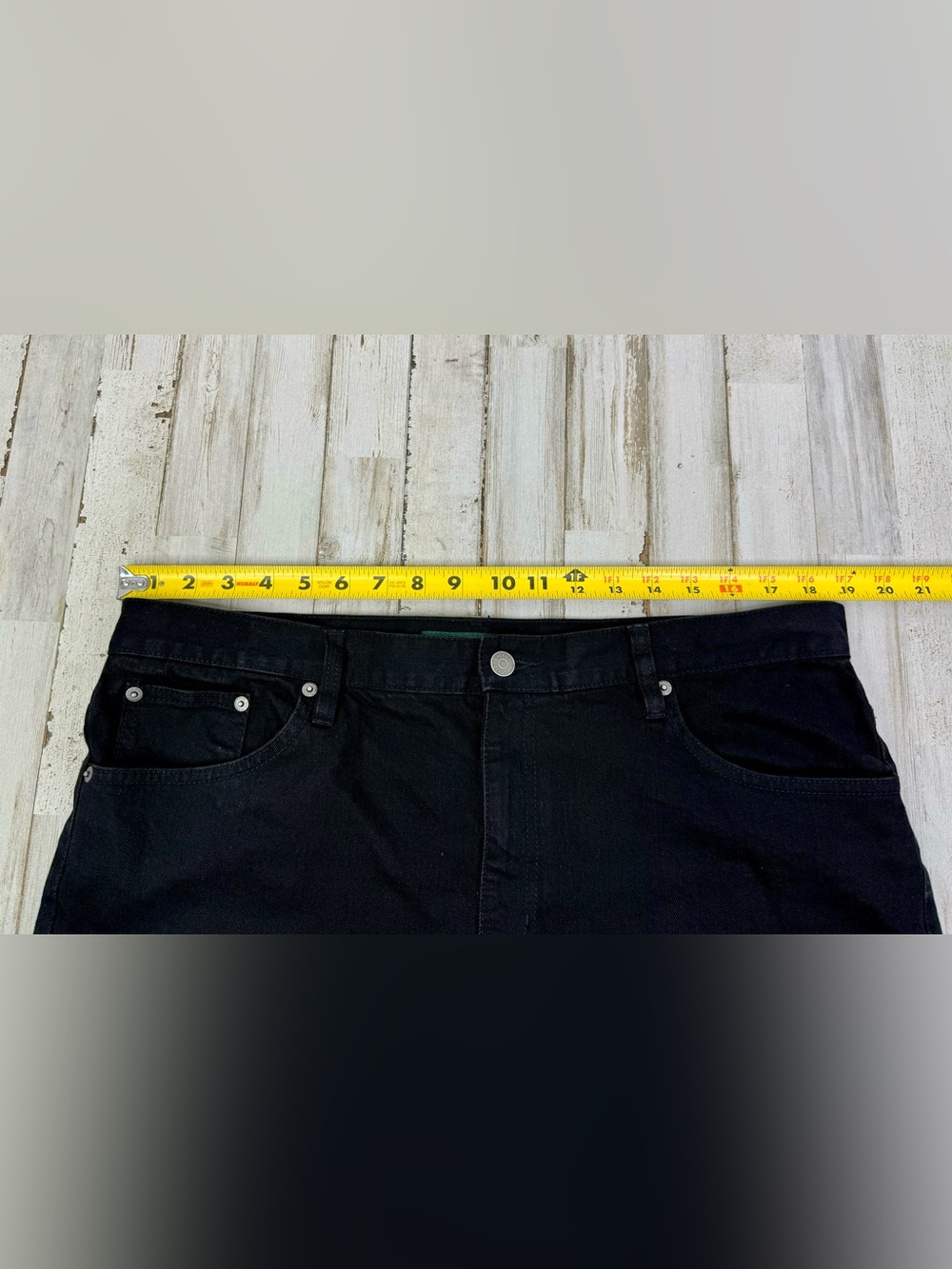 LRL Lauren Jeans Co Ralph Lauren 16 (38x29) Classic Straight Jeans Black - Picture 6 of 10